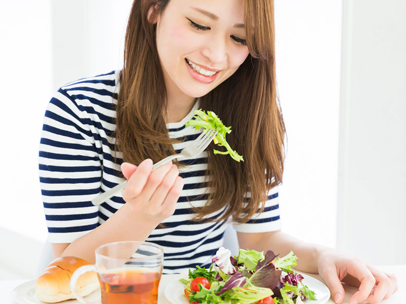 食事はいつも通り